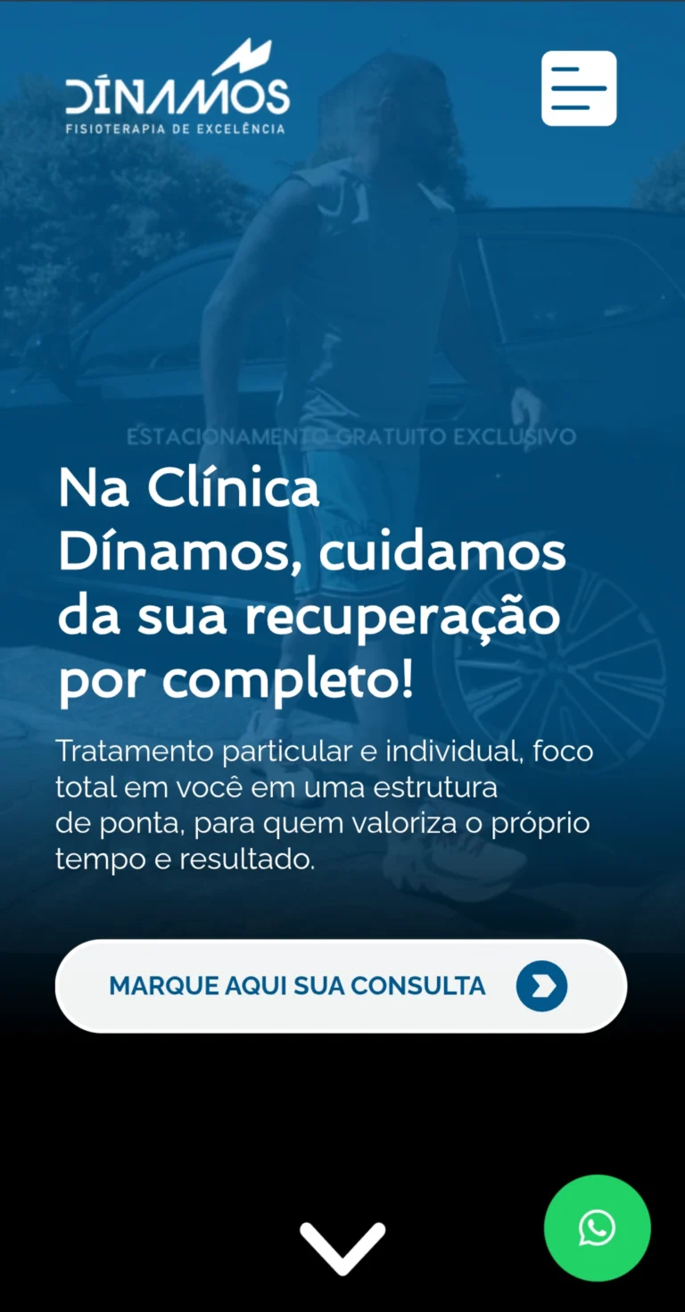Site Dínamos Fisioterapia