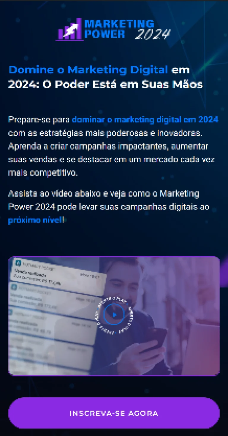 Landing page Marketing Power